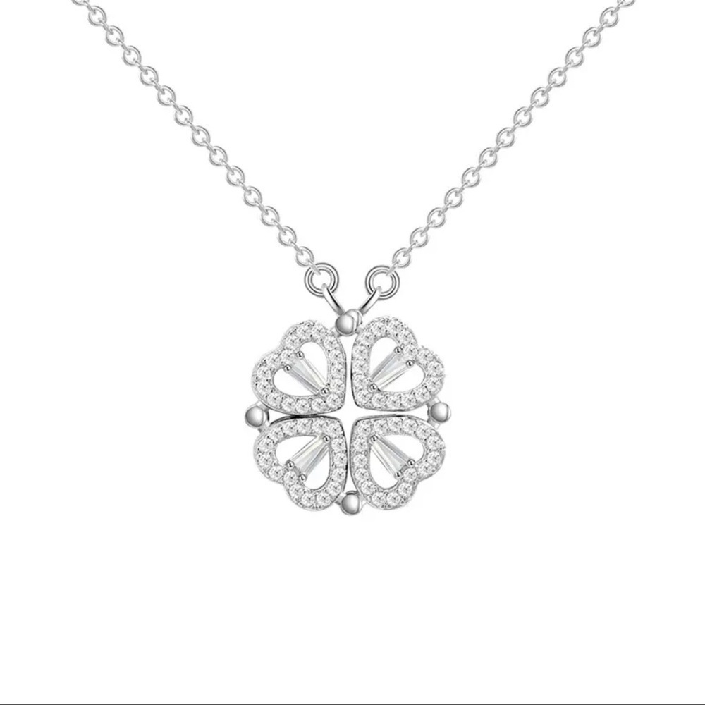 Cubic Zircon  Transformative Pendant necklace